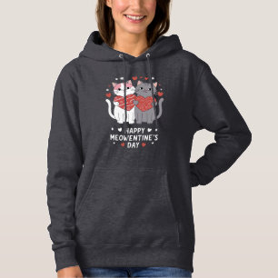 Moletom Feliz Dia de Meowentine Engraçado