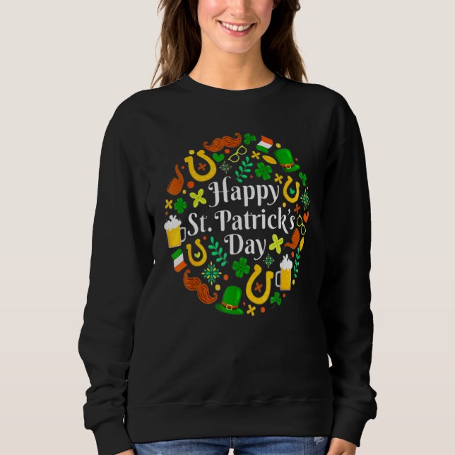 Moletom Feliz Dia de São Patrício Funny Saint Patrick Iris (Frente)
