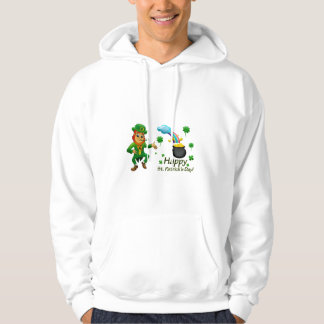 Moletom Feliz Dia de São Patrício Leprechaun Arco-íris