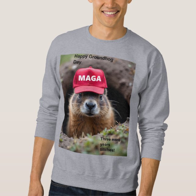 Moletom Feliz Dia do Groundhog (Frente)