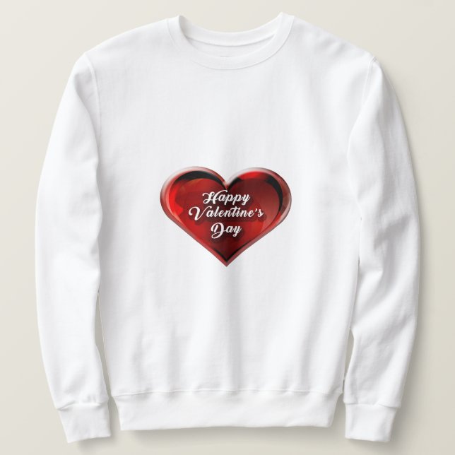Moletom Feliz Dia dos Namorados Sweatshirt  (Frente do Design)