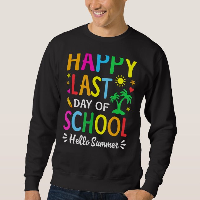 Moletom Feliz Dia Passado Da Escola Alô Professor Stu De V (Frente)