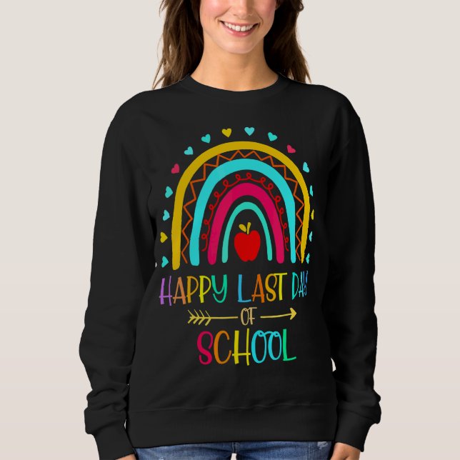 Moletom Feliz Dia Passado da Escola Professor Arco-Íris G (Frente)