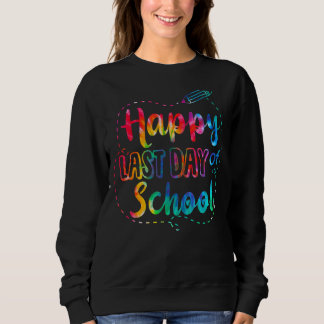 Moletom Feliz Dia Passado Da Escola Tie Dye Legal Professo