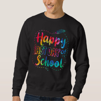 Moletom Feliz Dia Passado Da Escola Tie Dye Legal Professo