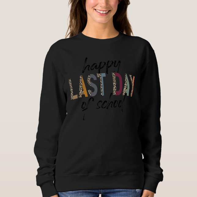 Moletom Feliz Dia Passado de Professora Aluna Leopard G (Frente)