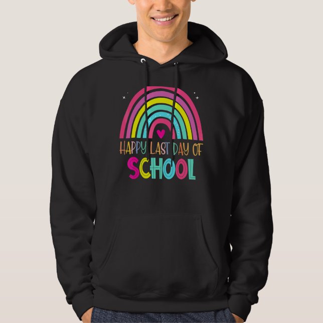 Moletom Feliz Dia Passado de Professora Estudante Rainbow  (Frente)