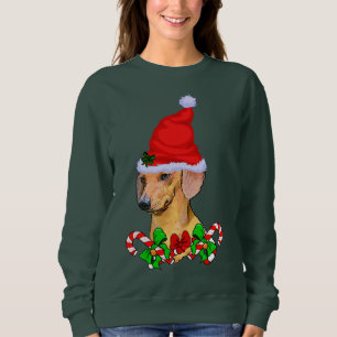 Moletom Feliz do Natal dos amantes do Dachshund