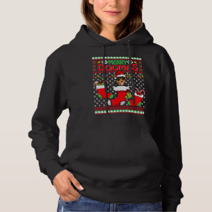Moletom Feliz Dogmas australiano Kelpie Dog Funny Ugly Chr