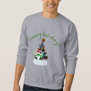 Moletom Feliz e Natal mágico com uma torção de dragão