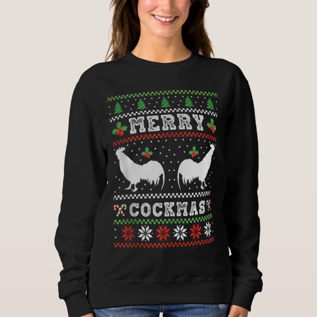 Moletom Feliz Encantada de Galinha Cockmas (Frente)
