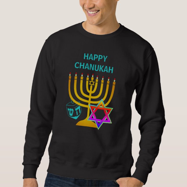 Moletom FELIZ FELIZ CHANUKAH Hanukkah (Frente)