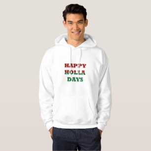 Moletom feliz feriado significa casaco de capuz