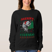 Feliz Fishmas Peixe Pai Pescador Natal
