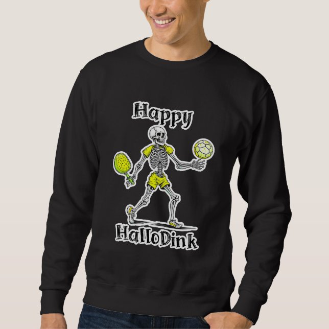 Moletom Feliz Hallodink | Piada de Halloween e Pickleball (Frente)