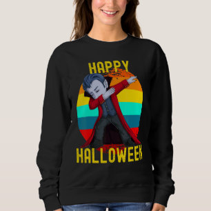 Moletom Feliz Halloween Cute Dabbing Dracula Kids Vampiro