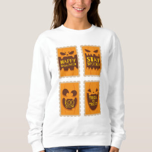 Moletom Feliz Halloween Spooky Retro Pumpkin Boo Crew