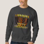 Moletom Feliz Hanukkah Menorah Copper Rust<br><div class="desc">Feliz Hanukkah Menorah Copper Rust</div>