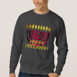 Moletom Feliz Hanukkah Menorah Pink<br><div class="desc">Feliz Hanukkah Menorah Pink</div>