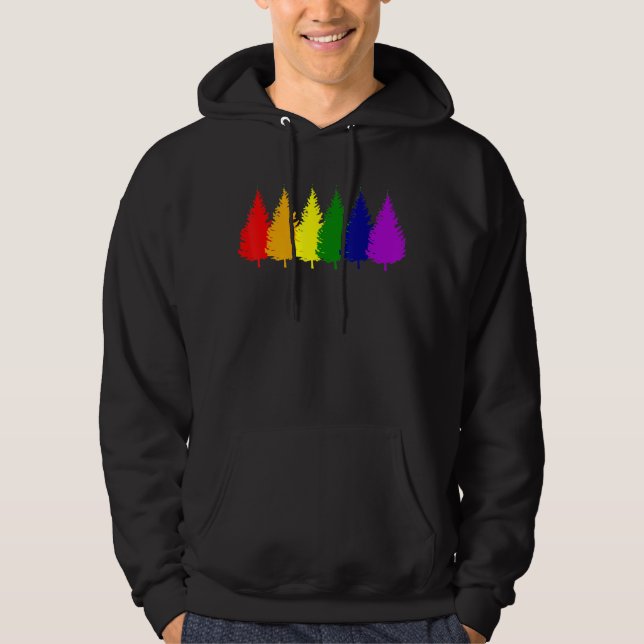 Moletom Feliz Holigays Rainbow Xmas Tree Holidays Se (Frente)