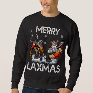 Moletom Feliz LAXMAS Natal Feio Papais noeis de Lacrosse R
