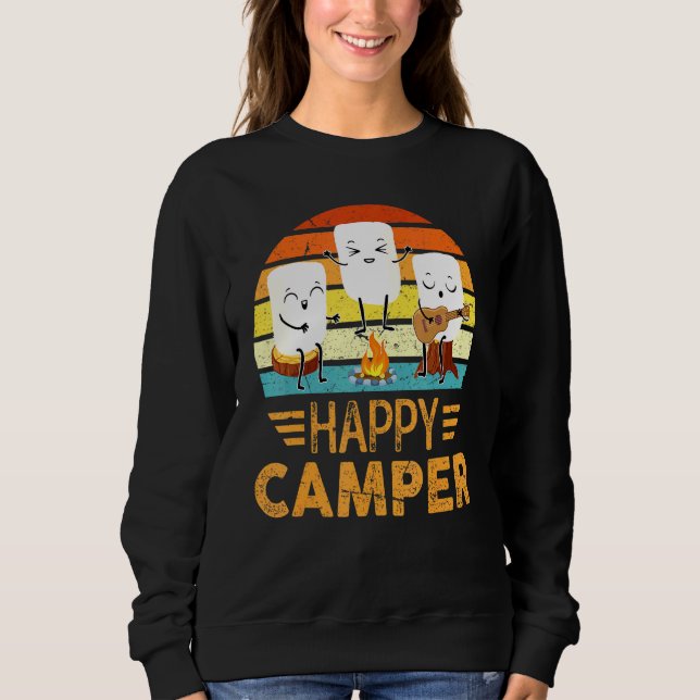 Moletom Feliz Marshmallow Camper Cup Para Crianças Homens (Frente)