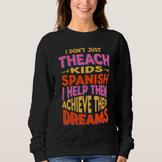 Moletom Feliz Motivacional De Volta às Aulas Da Chá Espanh