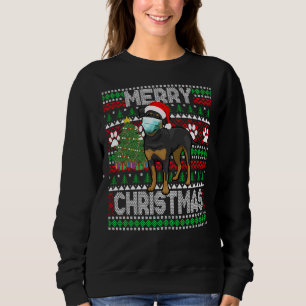 Moletom Feliz Natal 2020 Cachorro Rottweiler Vestido