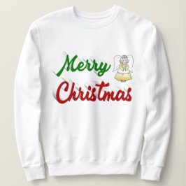 Moletom Feliz Natal Angel red script verde