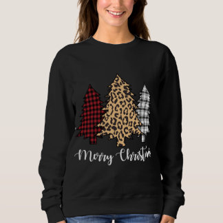 Moletom Feliz Natal Árvores Leopardo Buffalo Xadrez Holida