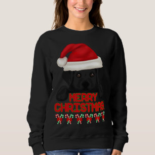 Moletom Feliz Natal Black Labrador Retriever Puppy! Es