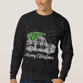 Moletom Feliz Natal Buffalo Tree Black and White