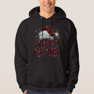 Moletom Feliz Natal Buffalo Xadrez Red Santa Hat Poppa