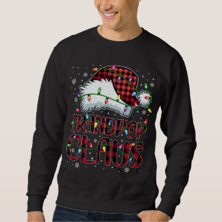 Moletom Feliz Natal Buffalo Xadrez Red Santa Hat Vovô