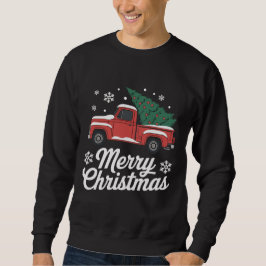 Moletom Feliz Natal Caminhão Antigo Árvore Neve