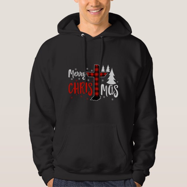 Moletom Feliz Natal Cristãos Buffalo Xadrez (Frente)