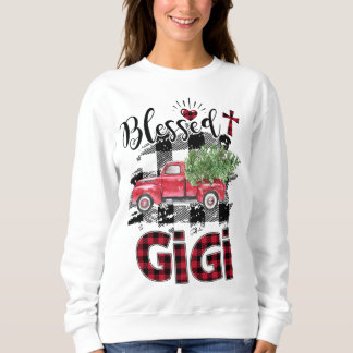 Moletom Feliz Natal da xadrez Vermelha Gigi