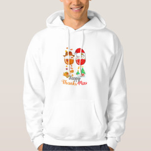 Moletom Feliz Natal de Ação de Graças de Natal Long S