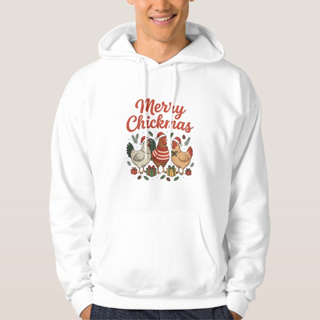 Moletom Feliz Natal de Frango Chickmas (Frente)