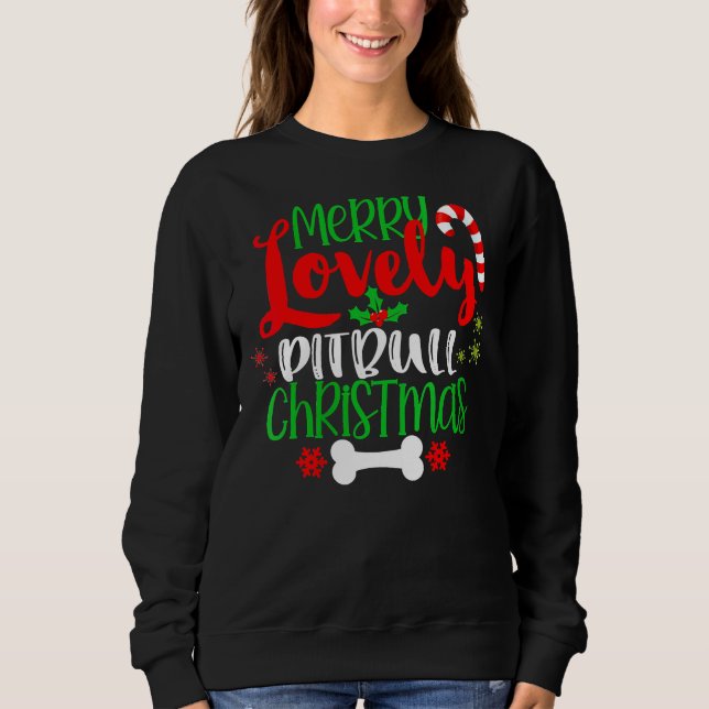 Moletom Feliz Natal de Pitbull (Frente)