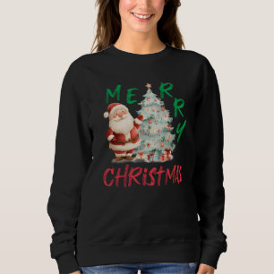 Moletom Feliz Natal Design Árvore Papai Noel