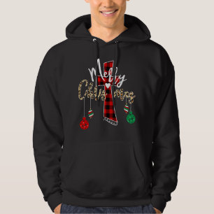 Moletom Feliz Natal Deus Cruz Xadrez Cristã de Buffalo