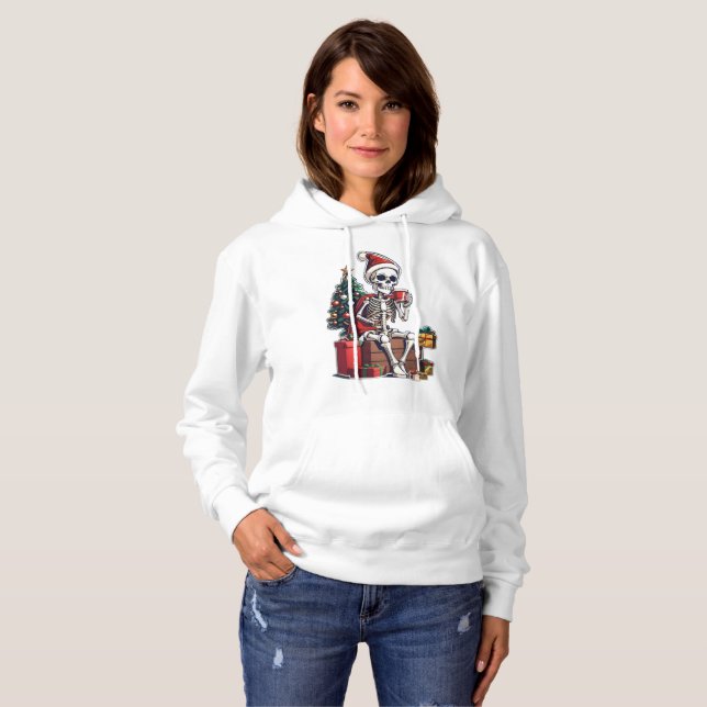 Moletom Feliz Natal do Skeleton (Frente Completa)