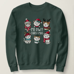 Moletom Feliz Natal Engraçado Pão de Gato