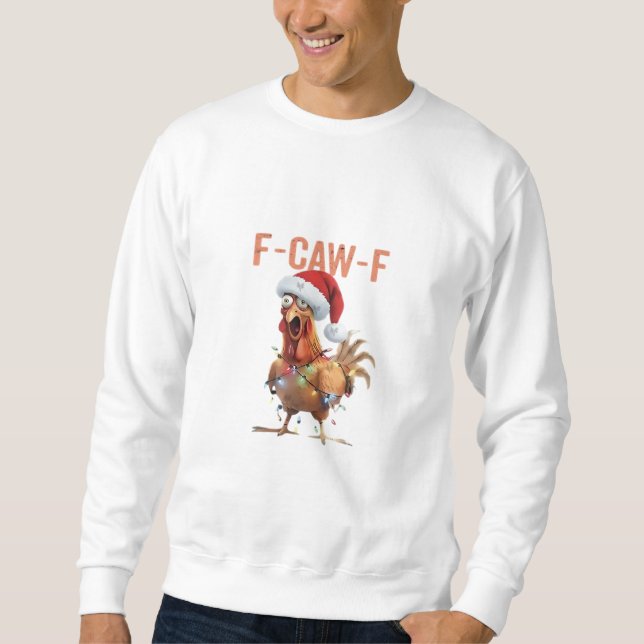 Moletom Feliz Natal F Caw F Design Retro Legal (Frente)