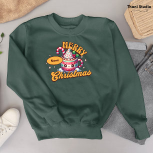 Moletom Feliz Natal Família de Mug de Chocolate Quente Bon