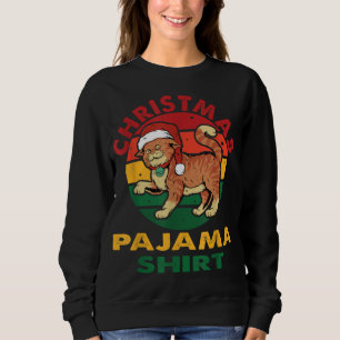 Moletom Feliz Natal Gato Pajama Xmas
