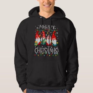 Moletom Feliz Natal Gnomo Família Engraçada Xmas Kids Adul