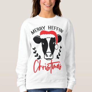 Moletom Feliz Natal Heffin Piada de Vaca Engraçada Natal F