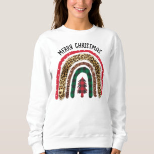 Moletom Feliz Natal Impressão Animal Arco-Íris